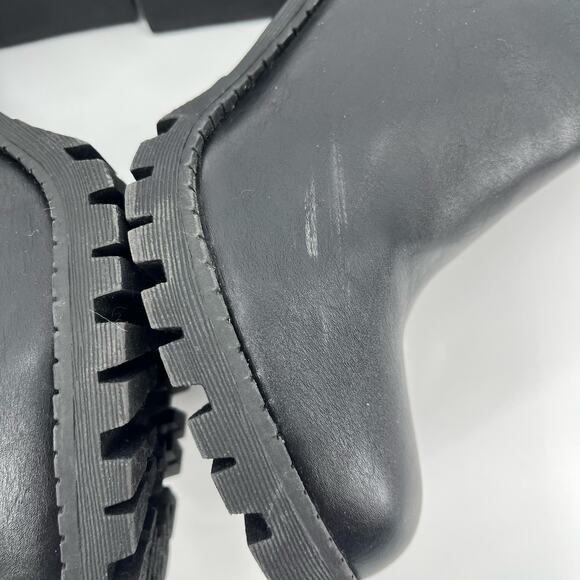 Soda Y2K Chunky Chelsea Womens Boots Sz 9 Lug Sole Grunge Ankle Punk Edgy Street - Picture 10 of 12